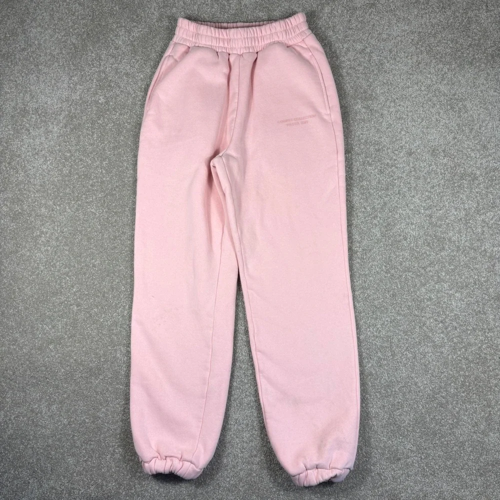 Comfrt Comfy Collection Pastel Pink Fleece Jogger Sweatpants XS